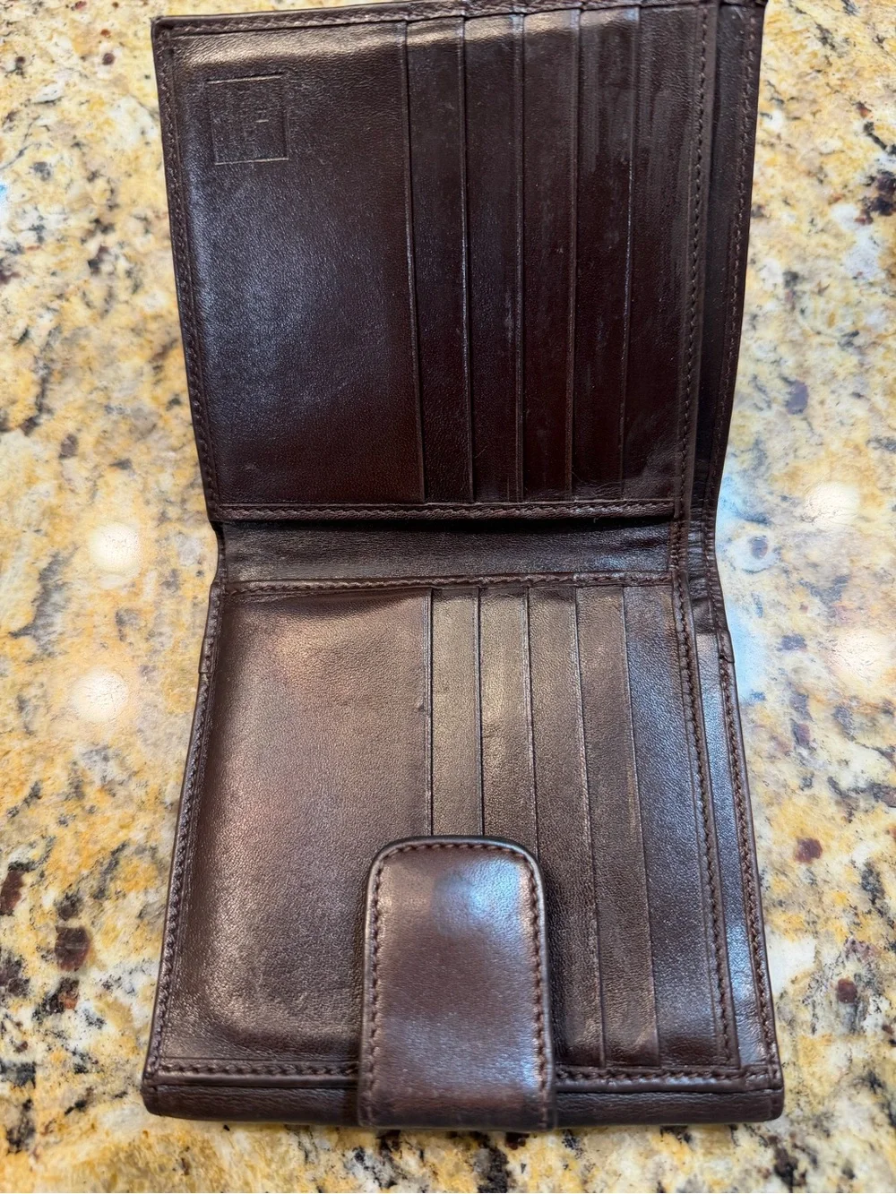 Fendi Brown Patterned Zucca Canvas Leather Bi-Fold Wallet